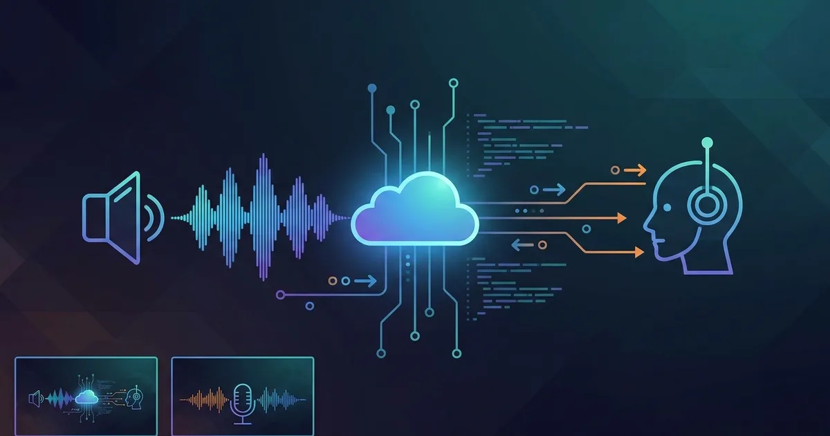 Illustration of speech to text streaming inside a live voice agent pipeline